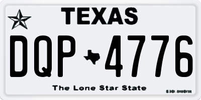 TX license plate DQP4776