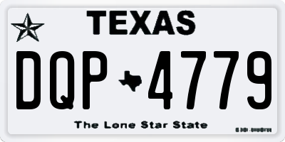 TX license plate DQP4779