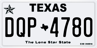 TX license plate DQP4780