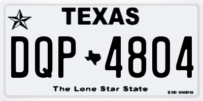 TX license plate DQP4804