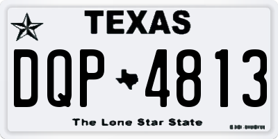 TX license plate DQP4813