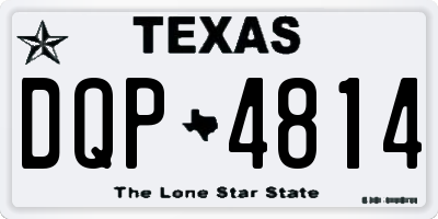TX license plate DQP4814
