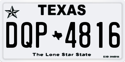 TX license plate DQP4816