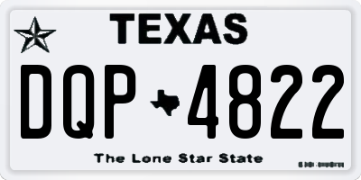 TX license plate DQP4822