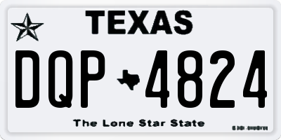 TX license plate DQP4824