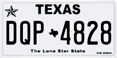 TX license plate DQP4828