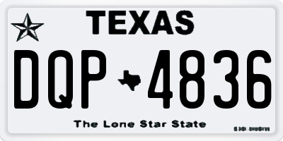 TX license plate DQP4836
