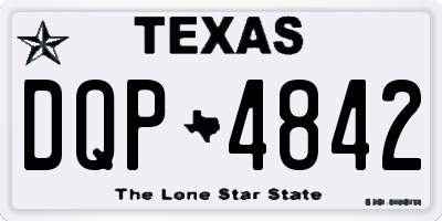 TX license plate DQP4842