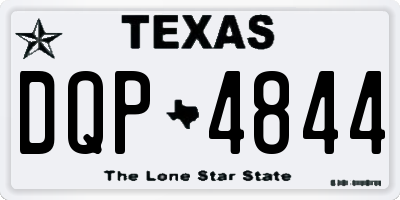 TX license plate DQP4844