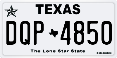 TX license plate DQP4850