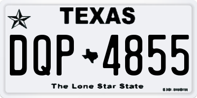 TX license plate DQP4855