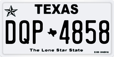 TX license plate DQP4858