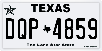 TX license plate DQP4859