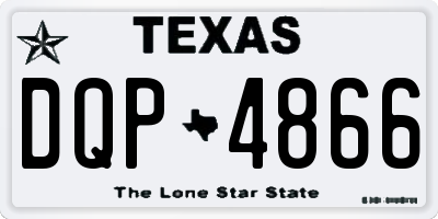 TX license plate DQP4866