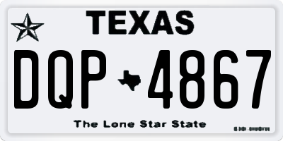 TX license plate DQP4867