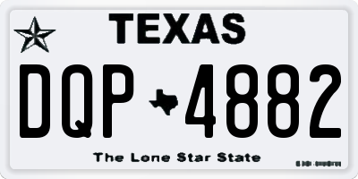TX license plate DQP4882