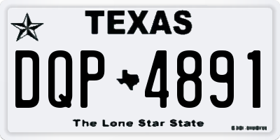 TX license plate DQP4891