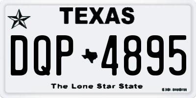 TX license plate DQP4895