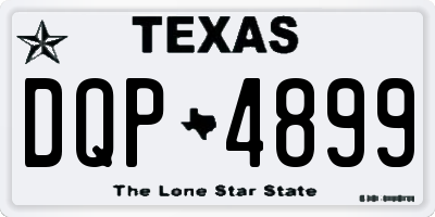 TX license plate DQP4899