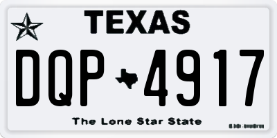 TX license plate DQP4917