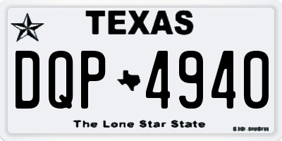 TX license plate DQP4940
