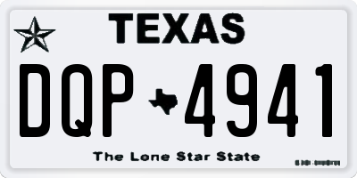TX license plate DQP4941