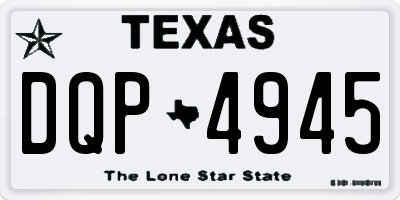 TX license plate DQP4945
