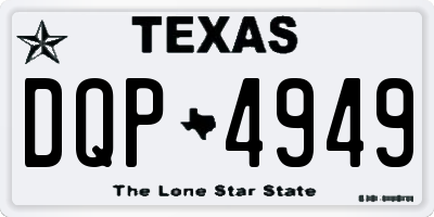 TX license plate DQP4949