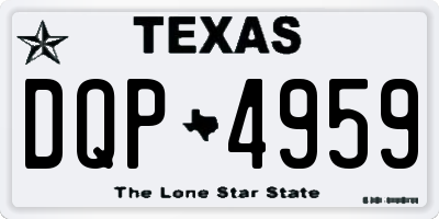 TX license plate DQP4959