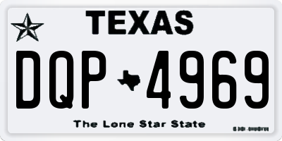 TX license plate DQP4969