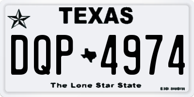 TX license plate DQP4974