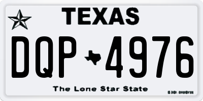 TX license plate DQP4976