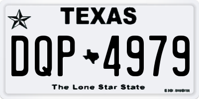 TX license plate DQP4979