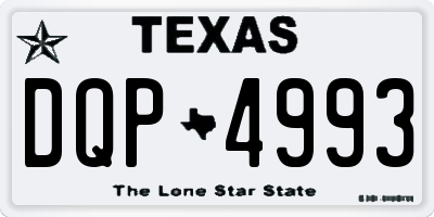 TX license plate DQP4993