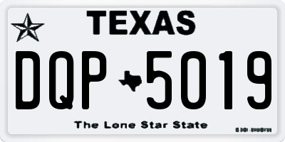 TX license plate DQP5019