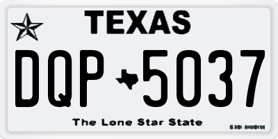TX license plate DQP5037