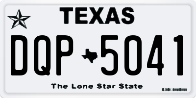 TX license plate DQP5041