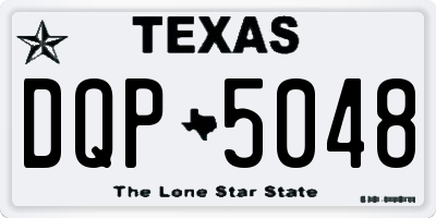 TX license plate DQP5048