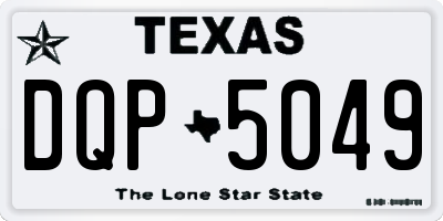TX license plate DQP5049