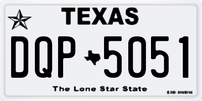 TX license plate DQP5051