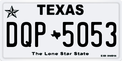 TX license plate DQP5053