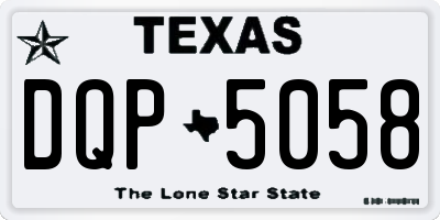 TX license plate DQP5058