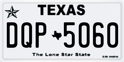 TX license plate DQP5060