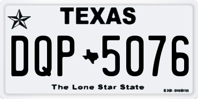 TX license plate DQP5076
