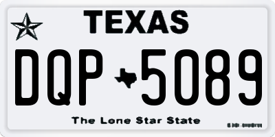 TX license plate DQP5089
