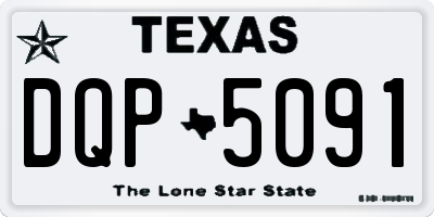 TX license plate DQP5091