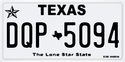 TX license plate DQP5094