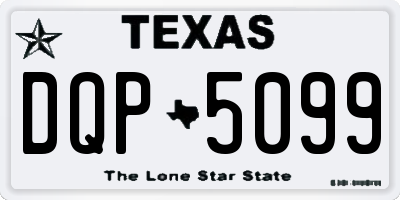 TX license plate DQP5099