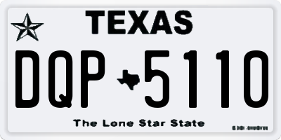TX license plate DQP5110