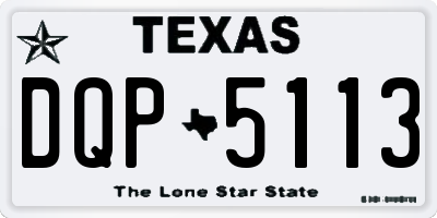 TX license plate DQP5113